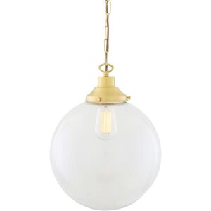 Mullan Lighting Riad 30cm Globe Pendant, Satin Brass Mullan Lighting Riad 30cm Globe Pendant, Satin Brass