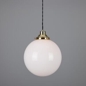 Mullan Lighting Gentry 30cm Globe Pendant, Polished Brass Mullan Lighting Gentry 30cm Globe Pendant, Polished Brass