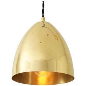 Mullan Lighting Skyler Dome Pendant, Polished Brass Mullan Lighting Skyler Dome Pendant, Polished Brass