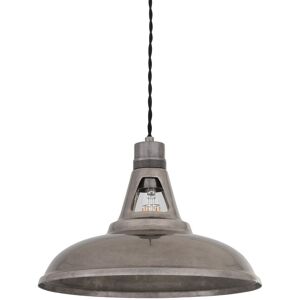 Mullan Lighting Geneva Industrial Dome Pendant, Antique Silver Mullan Lighting Geneva Industrial Dome Pendant, Antique Silver