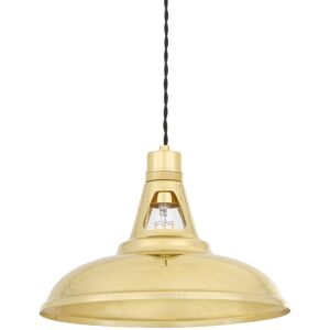 Mullan Lighting Geneva Industrial Dome Pendant, Polished Brass Mullan Lighting Geneva Industrial Dome Pendant, Polished Brass
