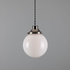 Mullan Lighting Gentry 20cm Globe Pendant, Antique Silver Mullan Lighting Gentry 20cm Globe Pendant, Antique Silver