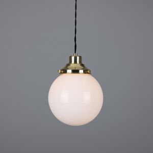 Mullan Lighting Gentry 20cm Globe Pendant, Polished Brass Mullan Lighting Gentry 20cm Globe Pendant, Polished Brass