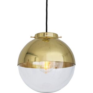 Mullan Lighting Florence Globe Pendant Light, Polished Brass, Clear Glass Mullan Lighting Florence Globe Pendant Light, Polished Brass, Clear Glass