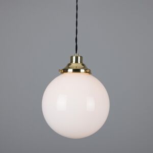Mullan Lighting Gentry 25cm Globe Pendant, Polished Brass Mullan Lighting Gentry 25cm Globe Pendant, Polished Brass