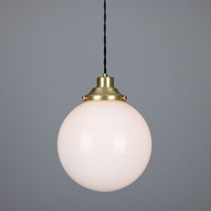 Mullan Lighting Gentry 25cm Globe Pendant, Satin Brass Mullan Lighting Gentry 25cm Globe Pendant, Satin Brass