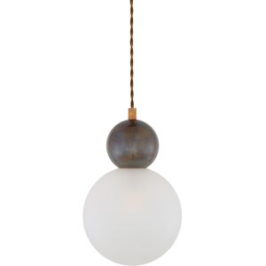 Mullan Lighting Helena Globe Pendant, Antique Brass, Frosted Glass Mullan Lighting Helena Globe Pendant, Antique Brass, Frosted Glass