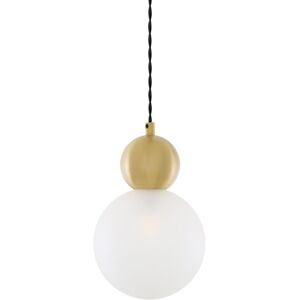 Mullan Lighting Helena Globe Pendant, Satin Brass, Frosted Glass Mullan Lighting Helena Globe Pendant, Satin Brass, Frosted Glass