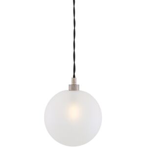 Mullan Lighting Madlin Globe Pendant, Antique Silver, Frosted Glass Mullan Lighting Madlin Globe Pendant, Antique Silver, Frosted Glass