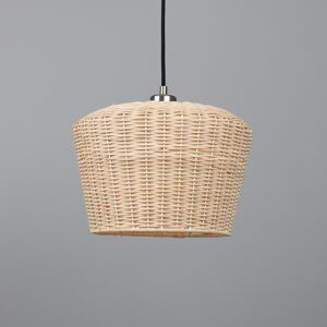 Mullan Lighting Manila Rattan Large Dome Pendant, Antique Silver Mullan Lighting Manila Rattan Large Dome Pendant, Antique Silver