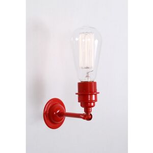 Mullan Lighting Lome Vintage Industrial Wall Light, Red Mullan Lighting Lome Vintage Industrial Wall Light, Red