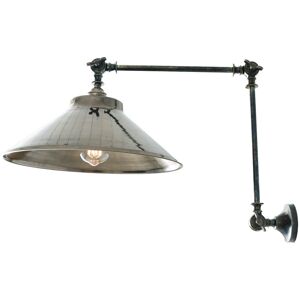 Mullan Lighting Rio Adjustable Wall Light, Antique Silver Mullan Lighting Rio Adjustable Wall Light, Antique Silver