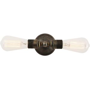 Mullan Lighting Lome Vintage Double wall light, Antique Silver Mullan Lighting Lome Vintage Double wall light, Antique Silver