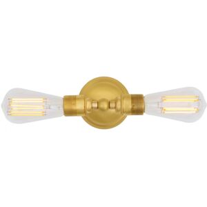 Mullan Lighting Lome Vintage Double wall light, Satin Brass Mullan Lighting Lome Vintage Double wall light, Satin Brass
