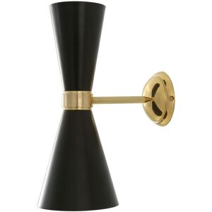 Mullan Lighting Cairo Wall Light, Polished Brass, Matt Black Mullan Lighting Cairo Wall Light, Polished Brass, Matt Black