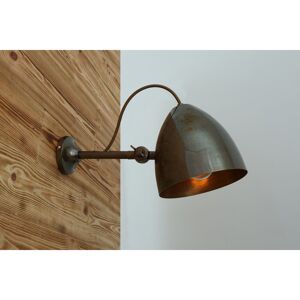 Mullan Lighting Quito Cone Wall Light, Antique Brass Mullan Lighting Quito Cone Wall Light, Antique Brass