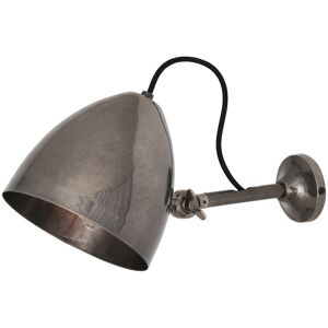 Mullan Lighting Quito Cone Wall Light, Antique Silver Mullan Lighting Quito Cone Wall Light, Antique Silver