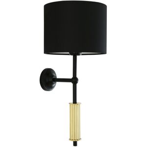 Mullan Lighting Gorey Wall Light, Polished Brass, Matt Black Mullan Lighting Gorey Wall Light, Polished Brass, Matt Black