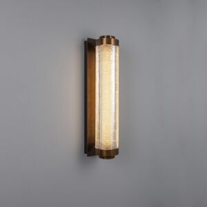 Mullan Lighting Ashford Linear Wall Light, Antique Brass Mullan Lighting Ashford Linear Wall Light, Antique Brass