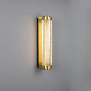 Mullan Lighting Ashford Linear Wall Light, Satin Brass Mullan Lighting Ashford Linear Wall Light, Satin Brass