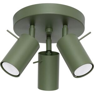 Sollux Lighting Ring Modern Ceiling Spotlight Cluster 3 Light Olive Green Sollux Lighting Ring Modern Ceiling Spotlight Cluster 3 Light Olive Green
