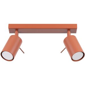 Sollux Lighting Ring Modern Twin Ceiling Lamp 2 Red Ochra Sollux Lighting Ring Modern Twin Ceiling Lamp 2 Red Ochra