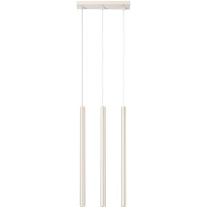 Sollux Lighting Pastelo Modern Bar Pendant 3 Light Beige Sollux Lighting Pastelo Modern Bar Pendant 3 Light Beige