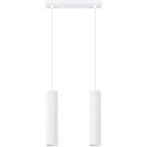 Sollux Lighting Karbon Minimalist Bar Pendant 2 Light White Sollux Lighting Karbon Minimalist Bar Pendant 2 Light White