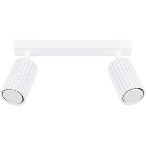 Sollux Lighting Karbon Minimalist Twin Ceiling Lamp 2 White Sollux Lighting Karbon Minimalist Twin Ceiling Lamp 2 White