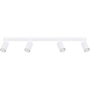 Sollux Lighting Karbon Minimalist Spotlight Bar 4 Light White Sollux Lighting Karbon Minimalist Spotlight Bar 4 Light White