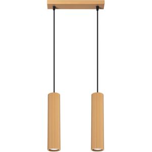 Sollux Lighting Karbon Minimalist Bar Pendant 2 Light Gold Sollux Lighting Karbon Minimalist Bar Pendant 2 Light Gold