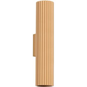 Sollux Lighting Karbon Minimalist Up Down Wall Lamp 30cm Gold Sollux Lighting Karbon Minimalist Up Down Wall Lamp 30cm Gold