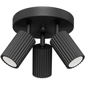 Sollux Lighting Karbon Minimalist Ceiling Spotlight Cluster 3 Light Black Sollux Lighting Karbon Minimalist Ceiling Spotlight Cluster 3 Light Black