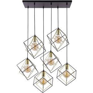TK Lighting Alambre Cluster Pendant Ceiling Light Black, Gold 6xE27 TK Lighting Alambre Cluster Pendant Ceiling Light Black, Gold 6xE27