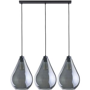 TK Lighting Fuente Bar Pendant Ceiling Light Black, Graphite Glass 3xE27 TK Lighting Fuente Bar Pendant Ceiling Light Black, Graphite Glass 3xE27