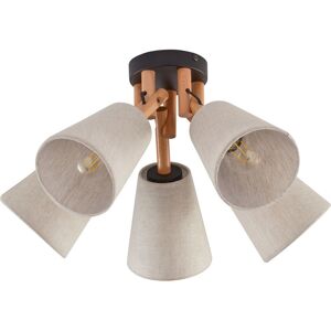 TK Lighting Vaio Multi Arm Semi Flush Ceiling Lamp Pine, Cream 5xE27 TK Lighting Vaio Multi Arm Semi Flush Ceiling Lamp Pine, Cream 5xE27