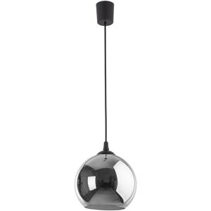 TK Lighting Venezia 25cm Dome Pendant Ceiling Light Black, Graphite Glass 1xE27 TK Lighting Venezia 25cm Dome Pendant Ceiling Light Black, Graphite Glass 1xE27