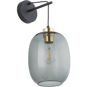 TK Lighting Delta Dome Wall Lamp Black, Graphite Glass 1xE27 TK Lighting Delta Dome Wall Lamp Black, Graphite Glass 1xE27