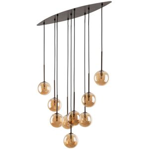TK Lighting Ester Cluster Pendant Ceiling Light Brown, Amber Glass 9xG9 TK Lighting Ester Cluster Pendant Ceiling Light Brown, Amber Glass 9xG9