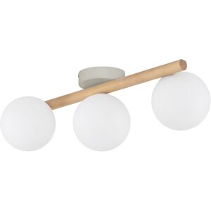 TK Lighting Pine Wood Globe Ceiling Light 3 G9 TK Lighting Pine Wood Globe Ceiling Light 3 G9