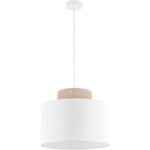 TK Lighting Duo Cylindrical Pendant Ceiling Light White, Brown 1xE27 TK Lighting Duo Cylindrical Pendant Ceiling Light White, Brown 1xE27