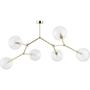 TK Lighting Fairy Globe Multi Arm Semi Flush Ceiling Lamp Gold 6xG9 TK Lighting Fairy Globe Multi Arm Semi Flush Ceiling Lamp Gold 6xG9