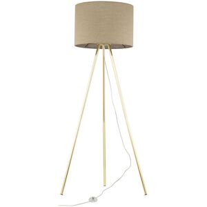 TK Lighting Umberto Tripod Floor Lamp Gold 1xE27 TK Lighting Umberto Tripod Floor Lamp Gold 1xE27