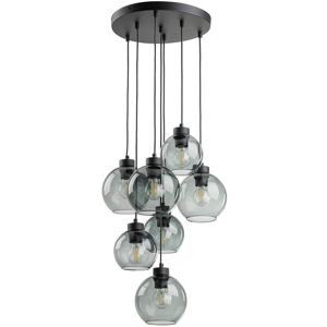TK Lighting Cubus Cluster Pendant Ceiling Light Black, Graphite Glass 7xE27 TK Lighting Cubus Cluster Pendant Ceiling Light Black, Graphite Glass 7xE27