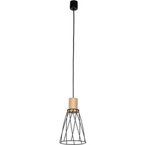 TK Lighting Modesto 16cm Wire Frame Pendant Ceiling Light Black, Pine 1xGU10 TK Lighting Modesto 16cm Wire Frame Pendant Ceiling Light Black, Pine 1xGU10