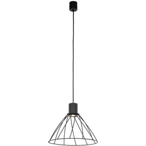 TK Lighting Modesto 29.5cm Wire Frame Pendant Ceiling Light Black 1xE27 TK Lighting Modesto 29.5cm Wire Frame Pendant Ceiling Light Black 1xE27