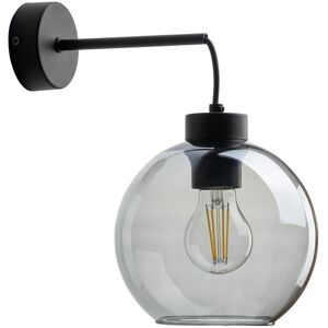 TK Lighting Cubus Dome Wall Lamp Black, Graphite Glass 1xE27 TK Lighting Cubus Dome Wall Lamp Black, Graphite Glass 1xE27