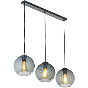 TK Lighting Cubus Bar Pendant Ceiling Light Black, Graphite Glass 3xE27 TK Lighting Cubus Bar Pendant Ceiling Light Black, Graphite Glass 3xE27