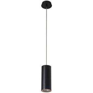Leds C4 Lighting Pipe 1 Light Slim Ceiling Pendant Black, Gold 6.8cm, GU10 Leds C4 Lighting Pipe 1 Light Slim Ceiling Pendant Black, Gold 6.8cm, GU10
