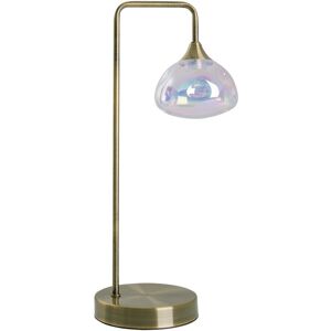 Naeve Varna Brass Table Lamp - Irisierendes Glas - 45cm Naeve Varna Brass Table Lamp - Irisierendes Glas - 45cm